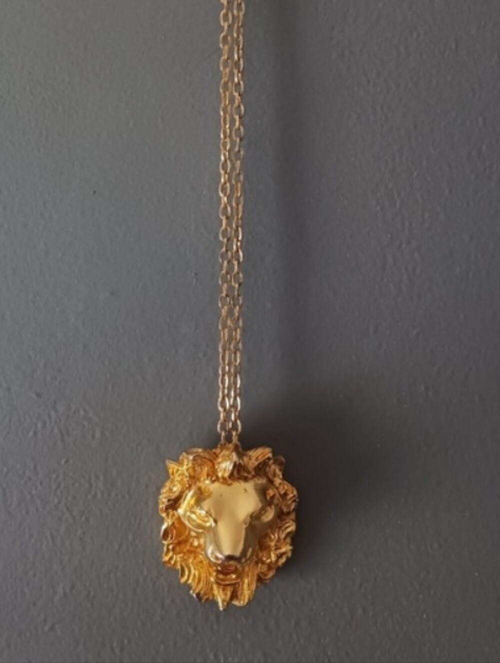 Vintage Judith Leiber 18K Gold Plated  Roaring Lion Broch. Pin